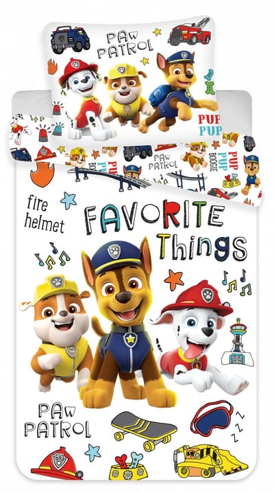 Paw Patrol peuterdekbedovertrek 100 x 135 cm Katoen (wit)