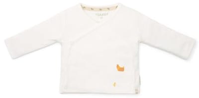 Little Dutch T-shirt - Maat 68 - Shirt overslag lange mouw Jongens & Meisjes - Off White - Little Farm