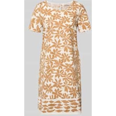 relaxed fit jurk met floraal all-over print