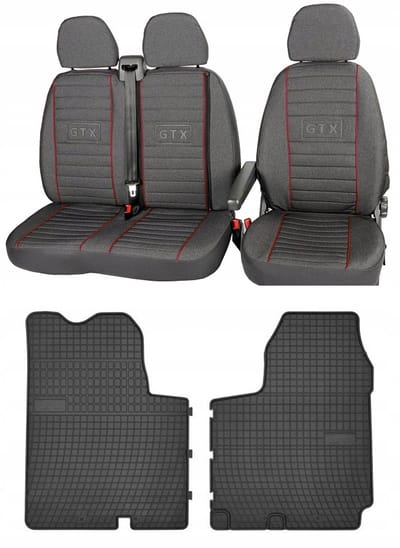 FROGUM Opel Vivaro A - Automaat Set Stoelhoezen en Matten - Perfecte Pasvorm - Versterkt & Geurloos - Eenvoudige Montage