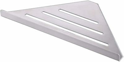 1 stuks hoekplankje voor de douche, 304 roestvrij staal model met antiroest ontwerp – wandmontage organizer voor badkamer, keuken en natte ruimten (glanzend zilver)