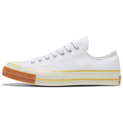 Converse 1970s Pop Toe Low Top Canvas Schoenen Unisex Sneakers Wit Oranje 165722C 36.5 white