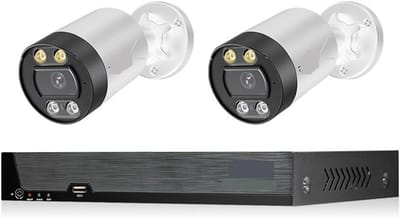 Beveiligingscamera Set - CCTV Systeem - Huisbewaking Buiten - 4K Ultra HD Resolutie - 8 Kanaals - Wit