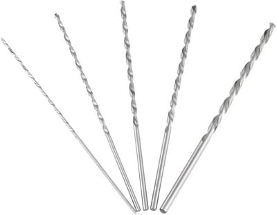 Hoge Snelheid Stalen Recht Shank Twist Boor Set van 5 Stuks voor Houtbewerking, Precisie en Duurzaamheid