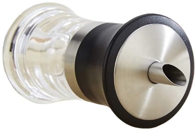Suikerpot van acryl - dispenser - roestvrij staal - 100 ml - voor thuiskeuken