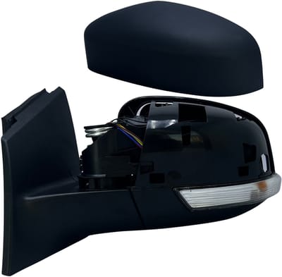 BILMAX Linker Buitenspiegel Vervanging voor Ford Focus III 2011–2018, Elektrisch Verstelbaar, Handmatig Inklapbaar, Verwarmd, Met Richtingaanwijzer, Gegrond, 6-Pins (Bestuurderszijde)