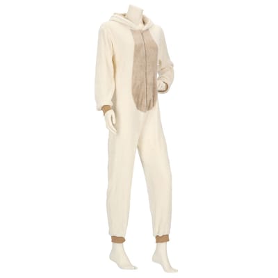 Apollo - Onesie dames - Beren onesie - Beige - Maat S/M - Onesie volwassenen - Onesie volwasssenen vrouwen pyama