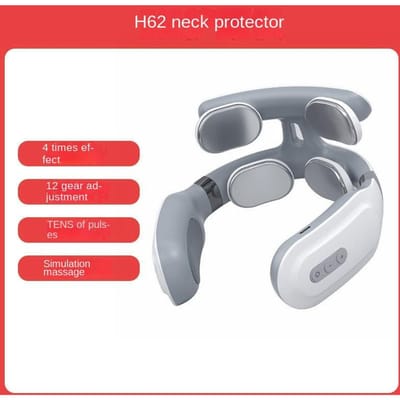 Cervicale Massager 2-kops Nekbeschermer Multifunctionele Huishoudelijke Puls Hot Compress Intelligente Elektrische Nekmassager