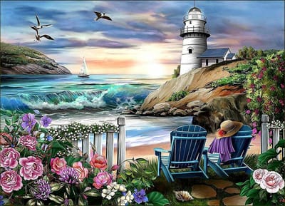 VDTOYS® DIAMOND PAINTING volwassenen - VDTB163 - vierkante steentjes - full - groot formaat - nieuwe tekeningen - 55 op 45 cm (canvas) - 50 op 40 (foto)