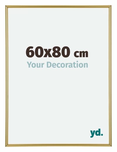 Your Decoration - Puzzellijst 60x80 cm - Goud - Puzzellijst 1500-2000 stukjes - Kunststof Fotolijst - Annecy