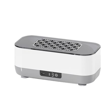 Ultrasone sieradenreiniger, 360° reiniging, 21x9,7x8,3cm, houderreinigingsapparaat, huishoudelijke brilwasmachine, drie modi, voor brillen, ringen, houder, kunstgebit, sieraden, huishouden
