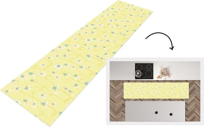 Keukenloper - Loper keuken - Meiden - Kamille - Bloemen - Patronen - 200x50 cm - Keukenloper vinyl