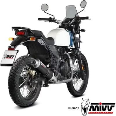 Silencieux moto ovaal roestvrij staal Mivv Royal Enfield