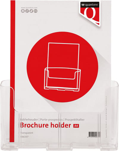 Folderhouder Quantore A5 transparant | 10 stuks