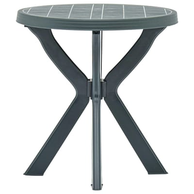 vidaXL - Bistrotafel - Ø70 - cm - kunststof - groen