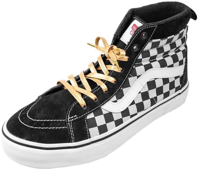 Platte Leren goudkleurige Sneakerveters | Platte schoenveters | Kleur: Goud | Lengte: 100cm