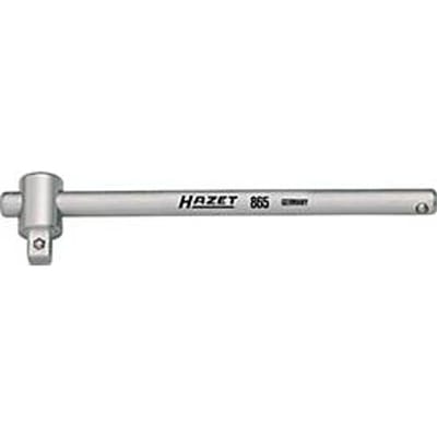 HAZET kruisgreep met schuifstuk 865, 1/4 inch, CV-staal, L 115 mm, gepolijst verchroomd, DIN 3122, ISO 3315