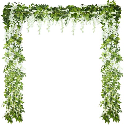 Dailygoods - Kunstmatige Blauweregen Slinger - 4 Stuks voor Decoratie