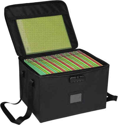 AHD® Kluis Brandwerend - Kluis - Kluisje Met Cijferslot - Zwart - 40cm x 4cm x 33cm