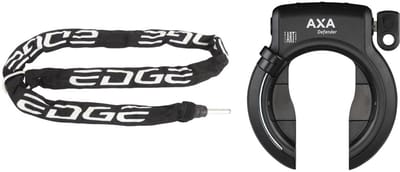 Ringslot Axa Defender mat zwart met insteekketting Edge 140cm