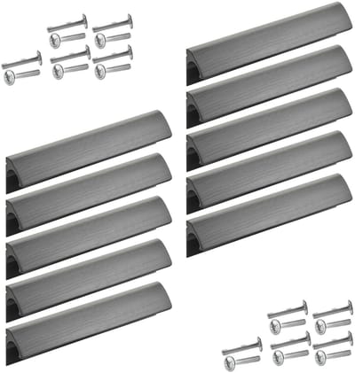 SOTECH 10 meubelgrepen Blackline ELEGANCE aluminium BA 128 mm zwart mat geanodiseerd L: 148 mm Greepstrip dekt oude boorgaten af