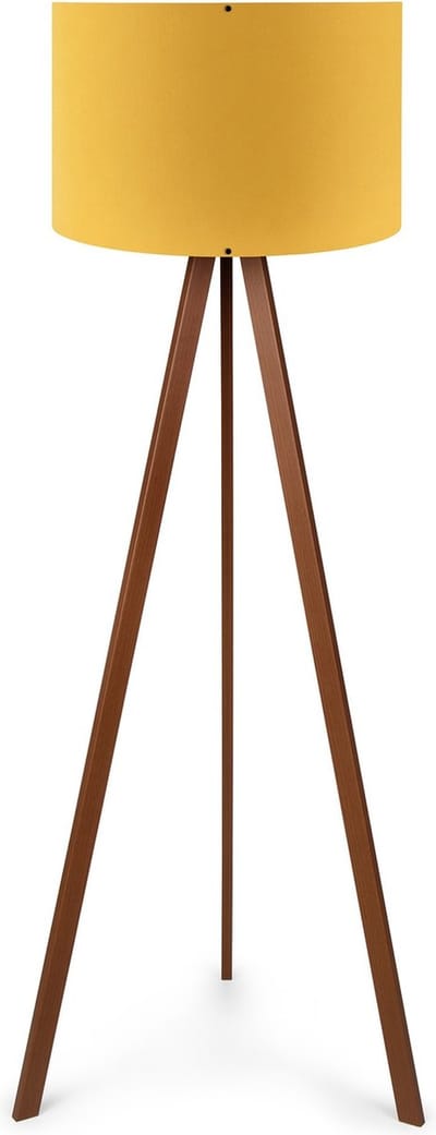 Asir - Vloerlamp - Geel Bruin - 140 x 38 x 38 cm