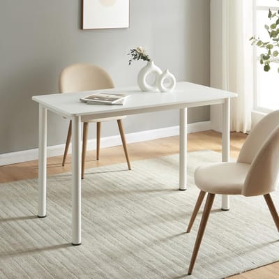 Moderne Eettafel Wit 120x60 cm voor 4 Personen