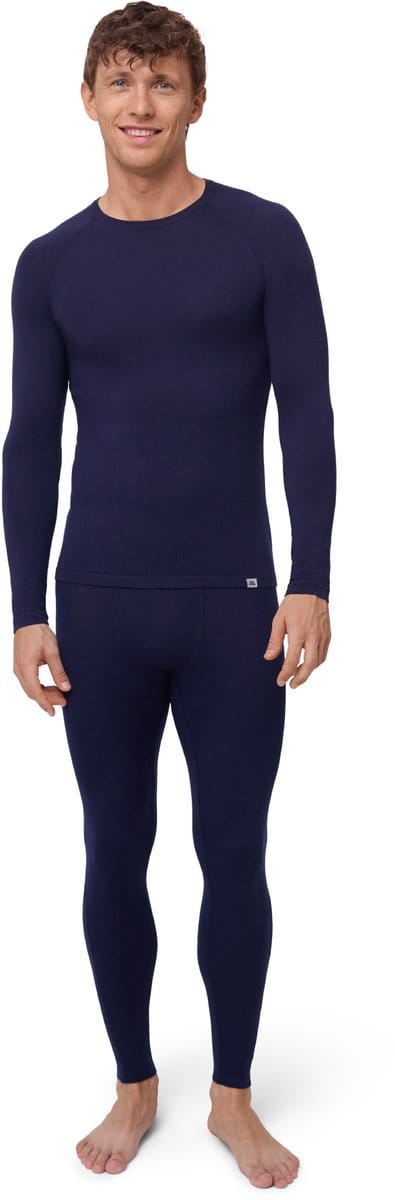 DANISH ENDURANCE Thermoset voor Heren - van Merino Wol - Ademend - Donker marineblauw - Maat XXL