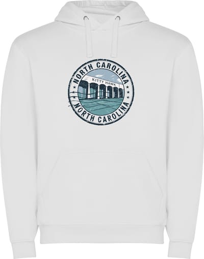 Witte Wanna have hoodie voor de echter Amerika / Verenigde Staten liefhebber Poststempel van de staat North Carolina Print Full Color Color merk Roly maat L
