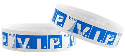 Akyol - Vip Festival bandje - 100 stuks - blauwe bandje - polsbandje - evenementenbandjes - festivalbandjes - papieren bandje - bandjes voor toegang