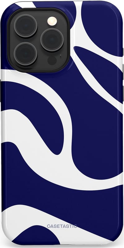 Casetastic Hoesje Geschikt voor Apple iPhone 15 Pro Max Magsafe - Stijlvolle Beschermende Duo-layer Case - Zeebries Golven