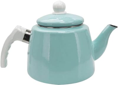 Waterkoker - Koffiepot Kan - Koffie Thee Zetten - Geschikt Alle Fornuizen - 2 Liter - Blauw