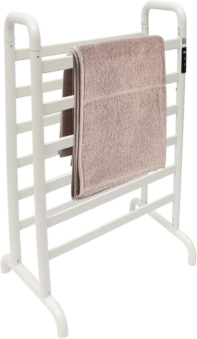 Elektrische handdoekradiator - Handdoekwarmer badkamer - Handdoeken drogen - Snelle opwarming koolstofvezel - 60 x 90 cm - Wit