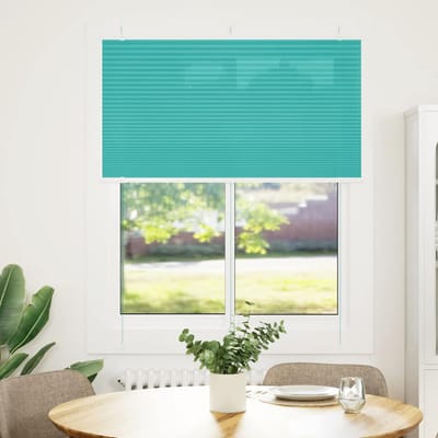 vidaXL - Plissé - rolgordijn - 110x100 - cm - stofbreedte - 109,4cm - petrol - groen