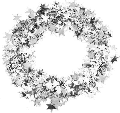 Kleurrijke Sterren Guirlande van 7,5 Meter, Decoratieve Kerstverlichting, Makkelijk te Hangen, Feestdecoraties voor Kerst en Partijen