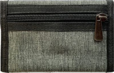 Nylon Portemonnee – Klittenband sluiting – Portemonnee voor Jongens En Meiden – Portemonnee Heren - Denim Grijs