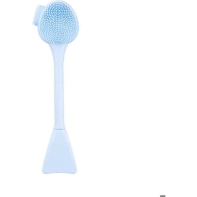 ilu - Silicone Face Cleansing Brush Multi-Textured - Blue