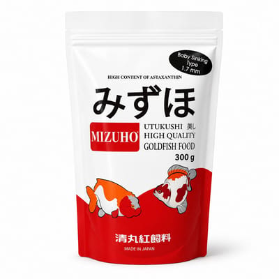 Mizuho Baby goudvisvoer 300 gr. Drijvend-Vissenvoer-Vissenvoer aquarium-Visvoer voor goudvis en andere aquariumvissen - Korrels - 300 gram