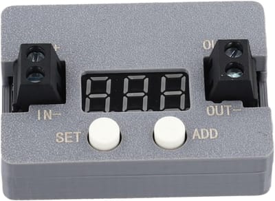 Onderspanningsdetector - Batterijbewaker - Accu Beschermen - Automatische Uitgangsregeling - 10A - Grijs