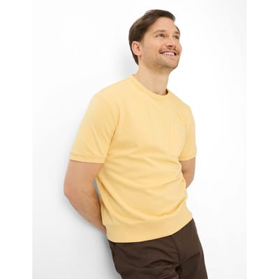 Brax Heren Shirt  Style SULLY sunlight, lichtgeel, maat 6XL