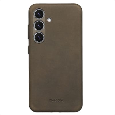 Accezz Hoesje - Geschikt voor Samsung Galaxy S24 / S25 - Vintage Leather met Magnetische Ring Backcover - Rustic Brown