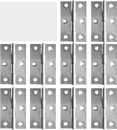 10 stks roestvrij staal meubelbeslag Deurscharnier Lang 55 mm x 34 mm