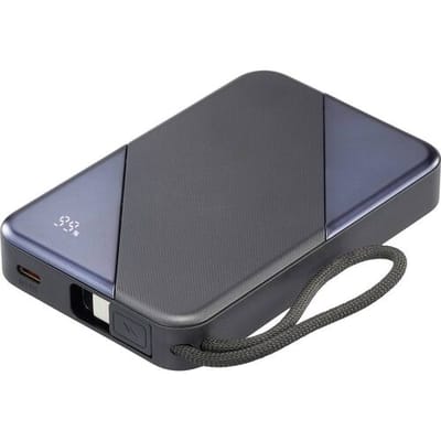VOLTCRAFT VC-PBP2535CB Powerbank 10000 mAh USB PD 3.0 Li-ion Zwart Statusweergave