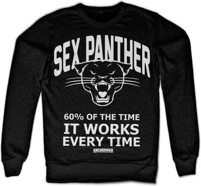 Anchorman Sweater/trui -S- Sex Panther Zwart
