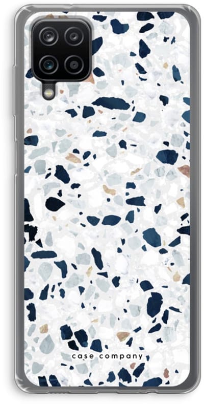 Case Company® - Hoesje geschikt voor Samsung Galaxy A12 hoesje - Terrazzo N°1 - Soft Cover Telefoonhoesje - Bescherming aan alle Kanten en Schermrand