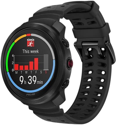 Strap-it Smartwatch siliconen Grain bandje 22mm - geschikt voor Polar Vantage M / Vantage M2 / Vantage M3 / Vantage V3 / Grit X2 Pro / Grit X Pro / Grit X (zwart)