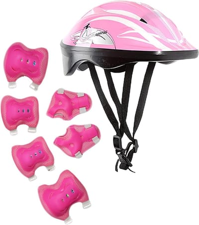 Skateboard Beschermingsset - Veiligheidsset Rolschaatsen - Buitensporten Beschermen - Volledige P-Bescherming - Unisex - Roze