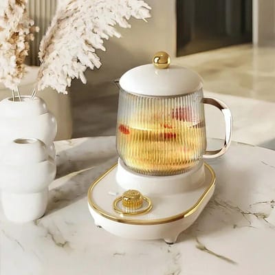 600ml glazen elektrische waterkoker 220V huishoudelijke gezondheidspot automatische elektrische mini-waterkoker schattige draagbare 400w buitentheepot AU