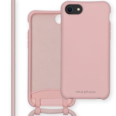 imoshion Hoesje - Geschikt voor Apple iPhone SE (2022) / SE (2020) / 8 / 7 - Color Backcover met afneembaar koord - Roze