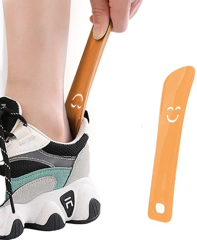 GEAR3000® schoenlepel kind - schoenlepel kunststof - reisformaat - klein - oranje